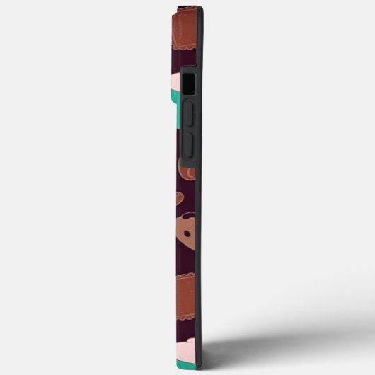 Coques Case-Mate iPhone Cups et cupcakes au café (Verso / Gauche)