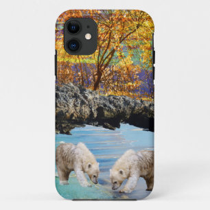 Case-Mate iPhone Case Curieux jeunes ours polaires,