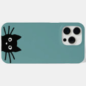 Coques Case-Mate iPhone Curieux Peeking Black Kitty Chat Cool Amoureux des (Verso (horizontal))