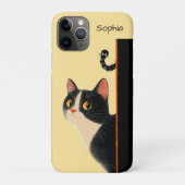 Coques Case-Mate iPhone Curious Cat and Sneaky Worm (Dos)