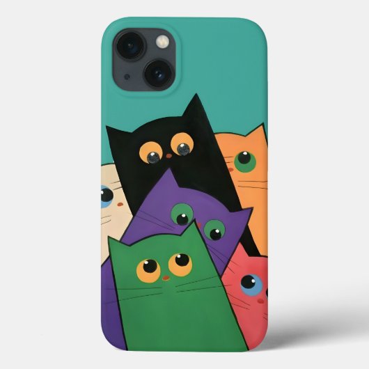 Coques Case-Mate iPhone Curious Cats (Verso)