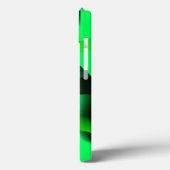 Coques Case-Mate iPhone Curling vert citron vert et noir, avec un peu d'om (Verso / Gauche)