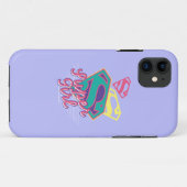 Coques Case-Mate iPhone Cursive de Supergirl (Dos (Horizontal))