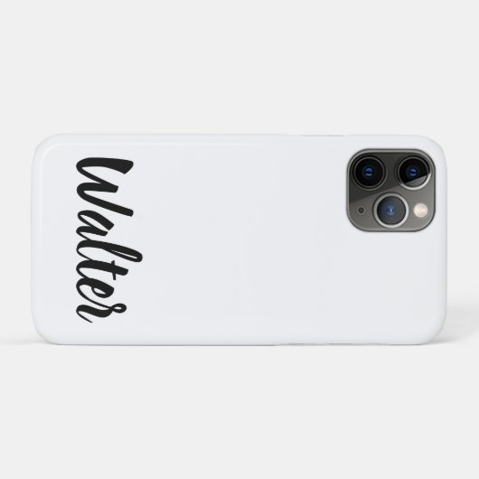 Coques Case-Mate iPhone Curvy Walter Name, (Dos (Horizontal))