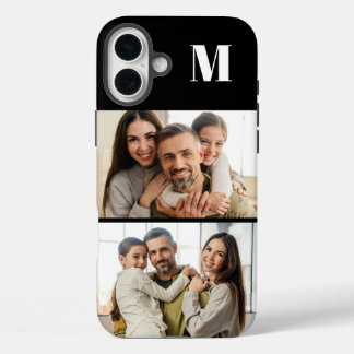 Coques iPhone 16 Plus Custom 2 Family Photo & Monogrammed