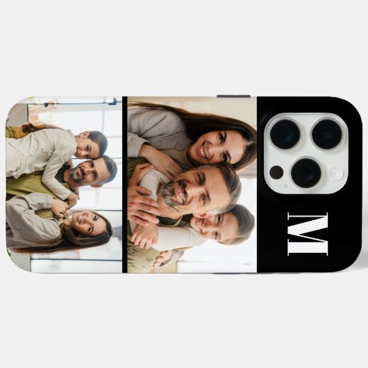 Coques Case-Mate iPhone Custom 2 Family Photo & Monogrammed  (Verso (horizontal))