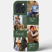 Coques Case-Mate iPhone Custom 4 Photo All of Me Loves All You Green (Verso)