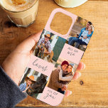 Case-Mate iPhone Case Custom 4 Photo All of Me Loves All You Pink<br><div class="desc">Boîtier téléphonique personnalisé pour iphone 13 pro max (et beaucoup d'autres modèles). Le coque dispose d'un collage photo personnalisé avec 4 de vos photos préférées et le libellé "All of Me Loves All of You". Le modèle photo est configuré pour vous permettre d'ajouter vos photos, qui sont affichées sous forme...</div>