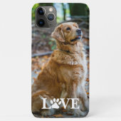 Coques Case-Mate iPhone Custom Best Friend Photo Love Heart Paw Print Text (Dos)