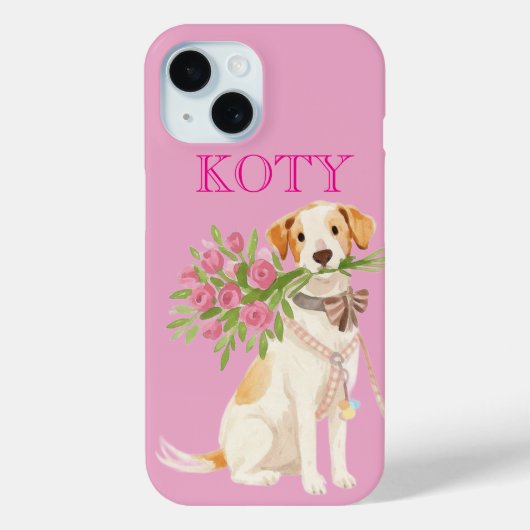 Coques Case-Mate iPhone Custom Dog Name Phone Case (Verso)
