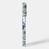 Coques Case-Mate iPhone Custom Elegant Boho Chic Blue Blossom (Verso / Droite)