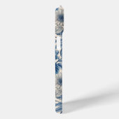Coques Case-Mate iPhone Custom Elegant Boho Chic Blue Blossom (Verso / Droite)