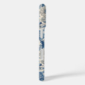 Coques Case-Mate iPhone Custom Elegant Boho Chic Blue Blossom (Verso / Droite)
