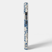 Coques Case-Mate iPhone Custom Elegant Boho Chic Blue Blossom (Verso / Gauche)