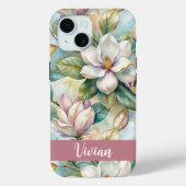 Coques Case-Mate iPhone Custom Elegant Magnolias (Verso)