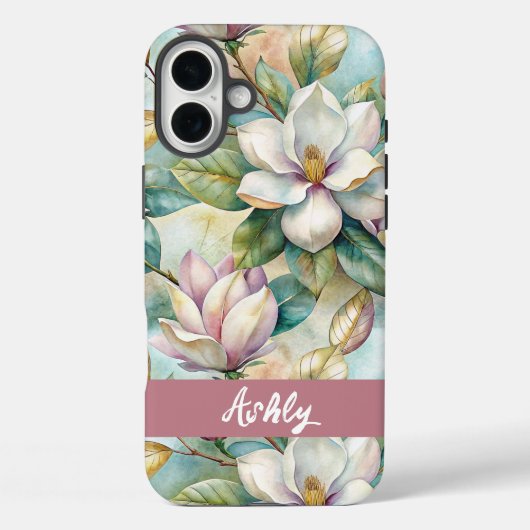 Coques Case-Mate iPhone Custom Elegant Magnolias (Verso)