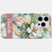 Coques Case-Mate iPhone Custom Elegant Magnolias (Verso (horizontal))