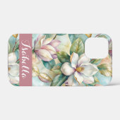 Coques Case-Mate iPhone Custom Elegant Magnolias (Verso (horizontal))