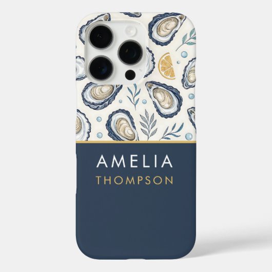 Coques Case-Mate iPhone Custom Elegant Marine Oysters (Verso)
