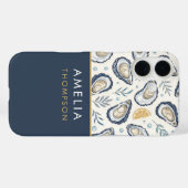 Coques Case-Mate iPhone Custom Elegant Marine Oysters (Verso (horizontal))