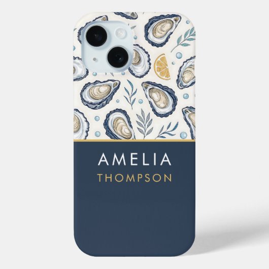 Coques Case-Mate iPhone Custom Elegant Marine Oysters (Verso)