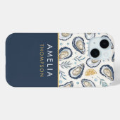 Coques Case-Mate iPhone Custom Elegant Marine Oysters (Verso (horizontal))