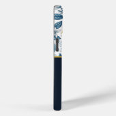 Coques Case-Mate iPhone Custom Elegant Mediterranean Lemon Botanical Navy (Verso / Droite)