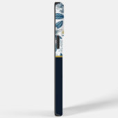 Coques Case-Mate iPhone Custom Elegant Mediterranean Lemon Botanical Navy (Verso / Droite)