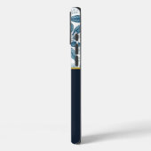 Coques Case-Mate iPhone Custom Elegant Mediterranean Lemon Botanical Navy (Verso / Gauche)