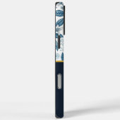 Coques Case-Mate iPhone Custom Elegant Mediterranean Lemon Botanical Navy (Verso / Droite)