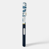 Coques Case-Mate iPhone Custom Elegant Mediterranean Lemon Botanical Navy (Verso / Droite)