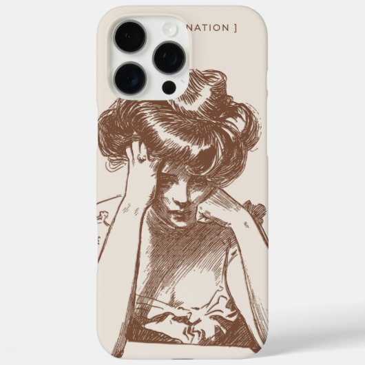 Coques Case-Mate iPhone “Custom Floral iPhone 16 Pro Max Case - Elegant Pi (Verso)