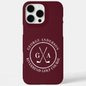 Coques Case-Mate iPhone Custom Golf Club Headcover Personalized Monogram (Verso)