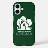 Coques Case-Mate iPhone Custom Green Forest House Real Estate Company (Verso)
