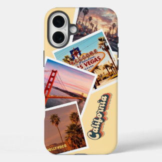 Coques iPhone 16 Plus Custom Instagram Photo California Travel Collage