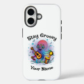 Coques Case-Mate iPhone Custom iPhone Case | Retro Octopus | Name & Text (Verso)