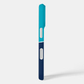 Coques Case-Mate iPhone Custom Modern Blue Minimalist (Verso / Droite)
