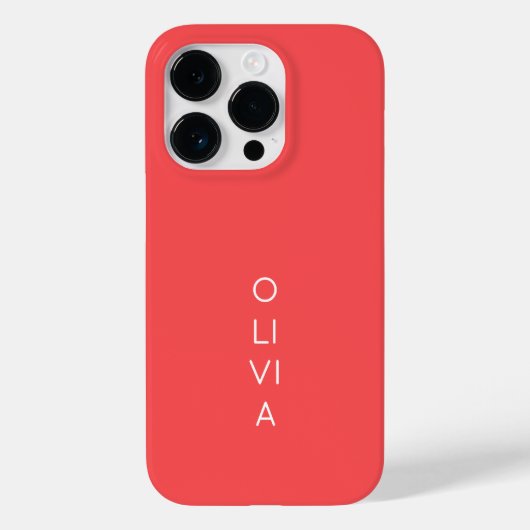 Coques Case-Mate iPhone Custom Modern Coral Minimalist (Verso)