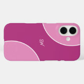 Coques Case-Mate iPhone Custom Modern Magenta Pink Minimalist (Verso (horizontal))