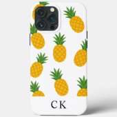 Coques Case-Mate iPhone Custom Monogram Pineapple Case-Mate iPhone Case (Verso)