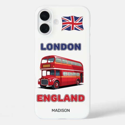 Coques Case-Mate iPhone Custom Name London England (Verso)