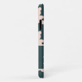 Coques Case-Mate iPhone Custom name pink teddy bear silhouette (Dos/Droite)