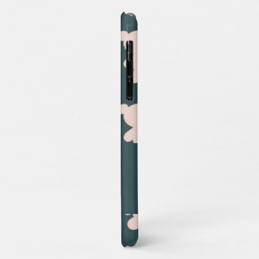 Coques Case-Mate iPhone Custom name pink teddy bear silhouette (Dos/Gauche)