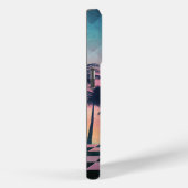 Coques Case-Mate iPhone Custom Name Retro Synthwave Sunset Palm Trees (Verso / Droite)