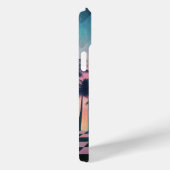 Coques Case-Mate iPhone Custom Name Retro Synthwave Sunset Palm Trees (Verso / Droite)