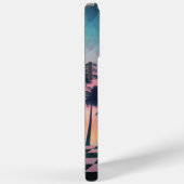 Coques Case-Mate iPhone Custom Name Retro Synthwave Sunset Palm Trees (Verso / Droite)