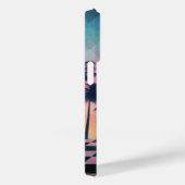 Coques Case-Mate iPhone Custom Name Retro Synthwave Sunset Palm Trees (Verso / Droite)