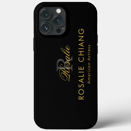 Coques Case-Mate iPhone Custom Name & Title with Monogram (Verso)