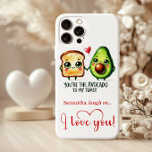 Coques Case-Mate iPhone Custom Name Valentine Phone Case with Funny Food