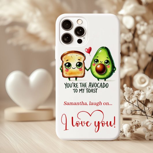 Coques Case-Mate iPhone Custom Name Valentine Phone Case with Funny Food